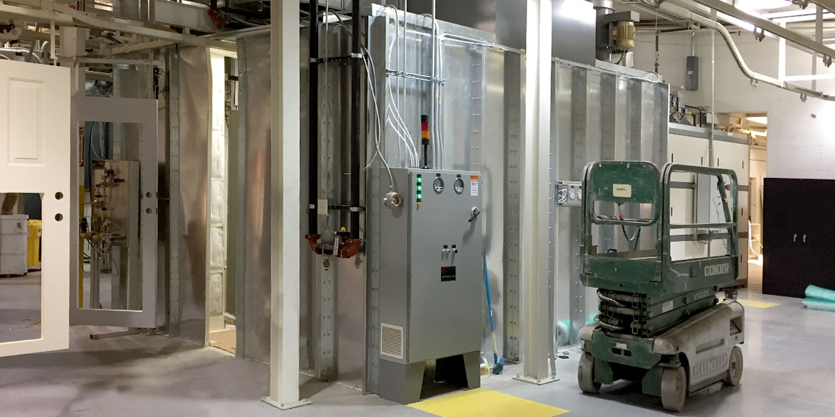 industrial galvanized paint booth