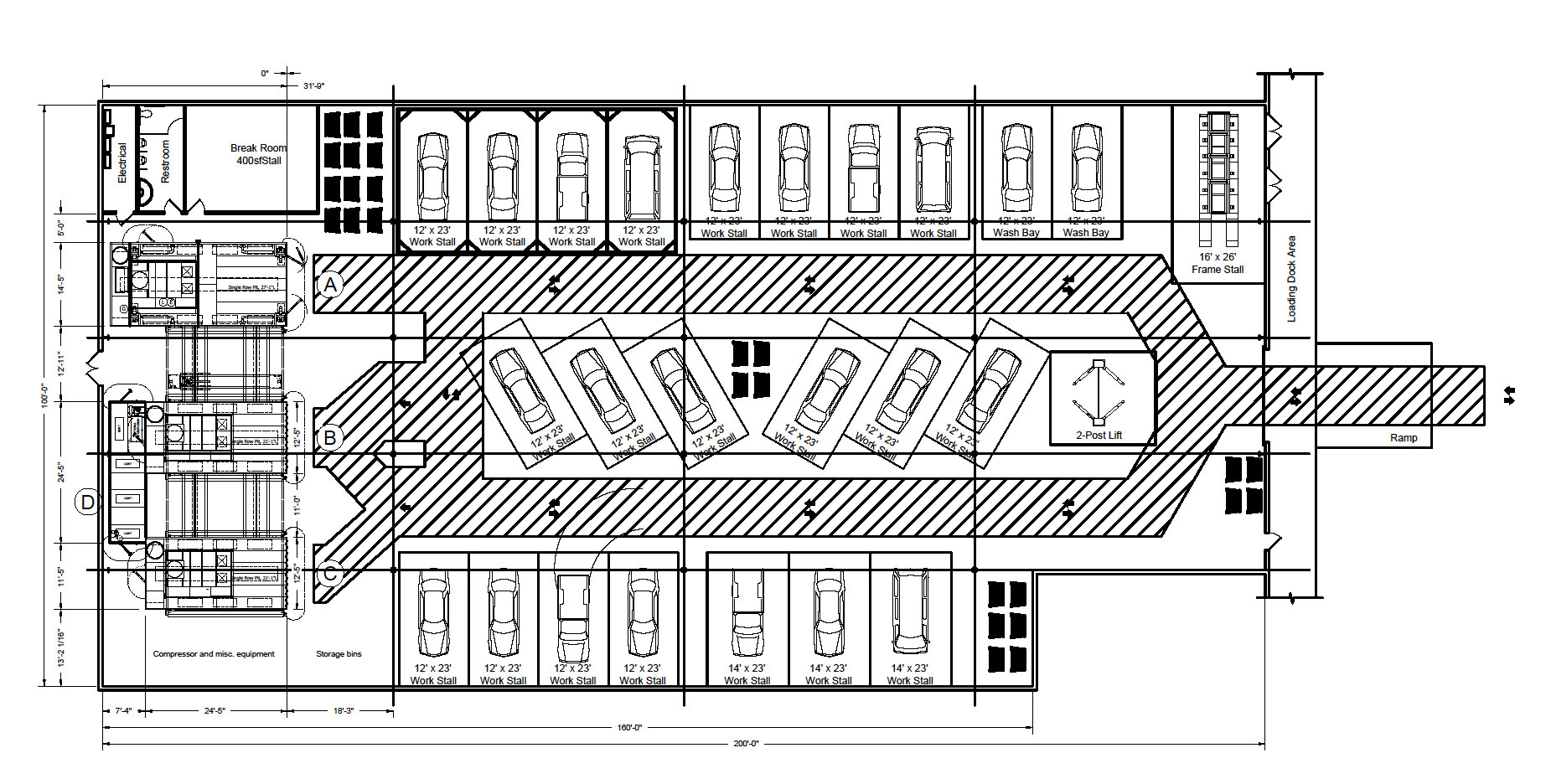 Body Shop Floor Plans