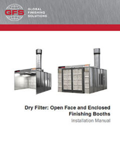 Dry Filter Open Face-Enclosed Finishing Booths