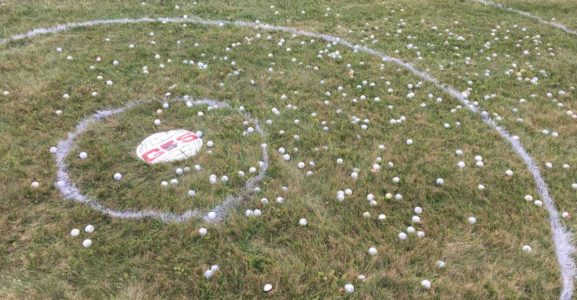 helicopter golf ball drop